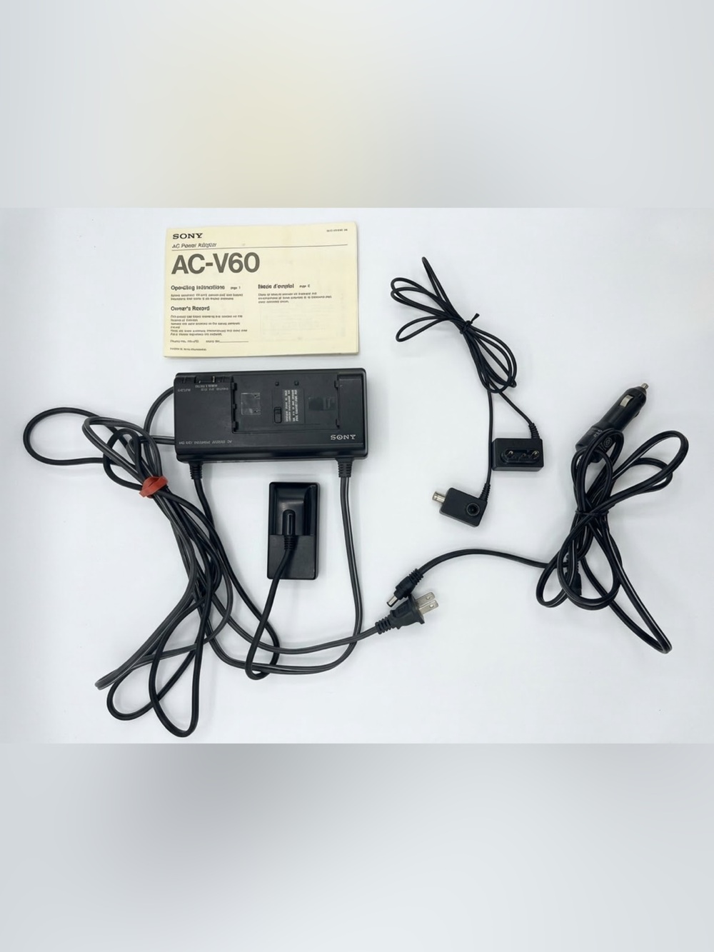 Authentic OEM Sony Handycam Power Adapter Supply Camcorder Model AC-V60 TESTED